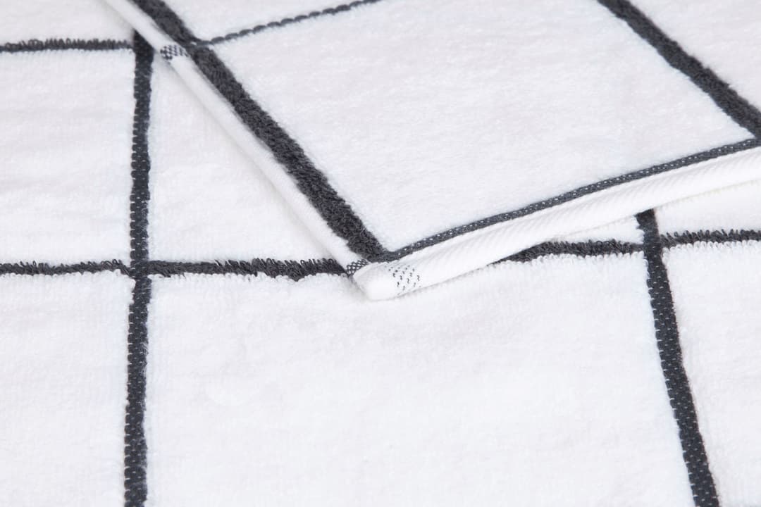 ROSS Handtücher Cashmere Überkaro | Weiß