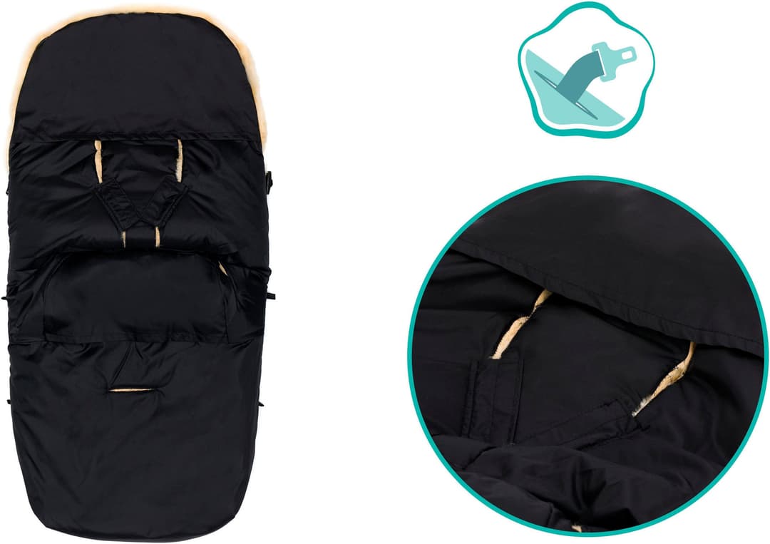 Fillikid Fußsack Makalu | Schwarz