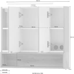 Schildmeyer Spiegelschrank Smilla | Holztöne
