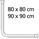 WENKO Duschvorhangstange Universal | Weiß 5