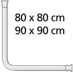 WENKO Duschvorhangstange Universal | Weiß