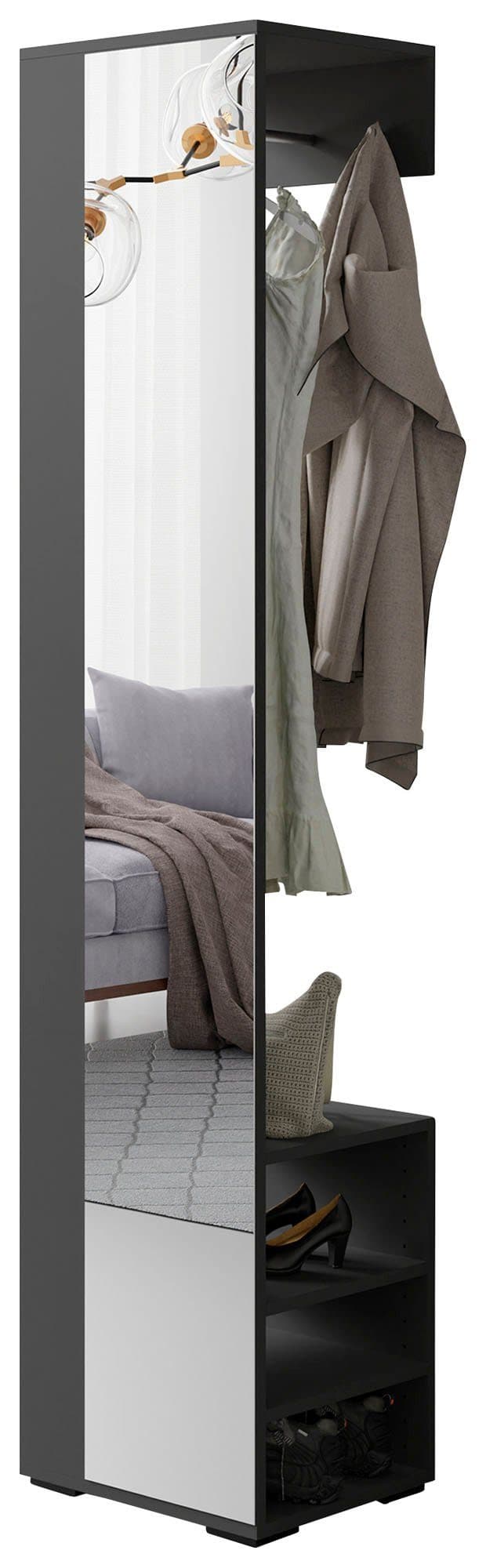 byLIVING Garderobenpaneel Ben | Grau