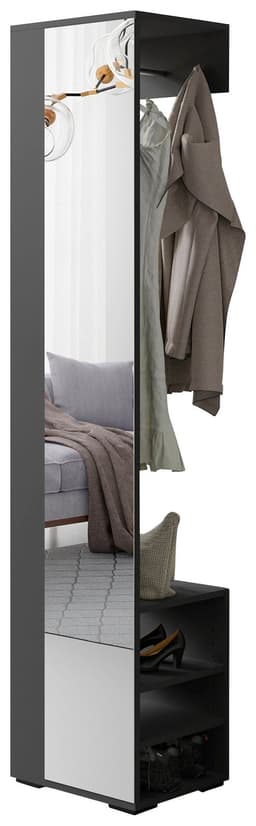 byLIVING Garderobenpaneel Ben | Grau