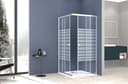 welltime Eckdusche Trento Banda Plus | Silber