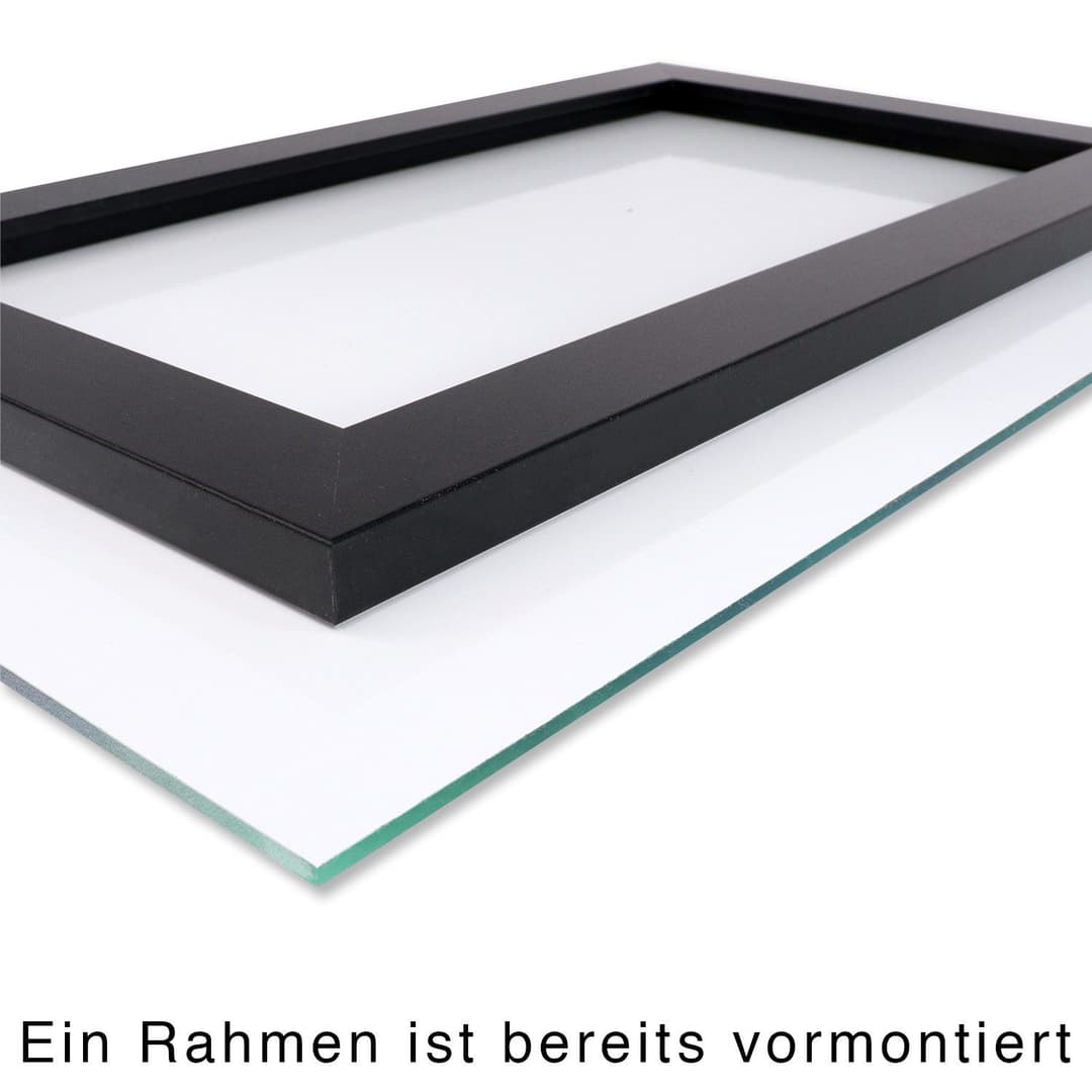 queence Acrylglasbild Goldenes Mosaik | Mehrfarbig