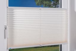 K-HOME Plissee Klemmfix Pisa | Weiß