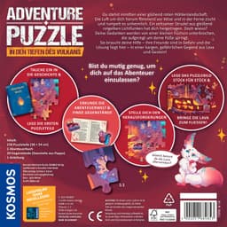 Kosmos Puzzle Adventure Puzzle In den Tiefen des Vulkans | Mehrfarbig