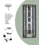 fif möbel Eckvitrine TRIO | Schwarz 5