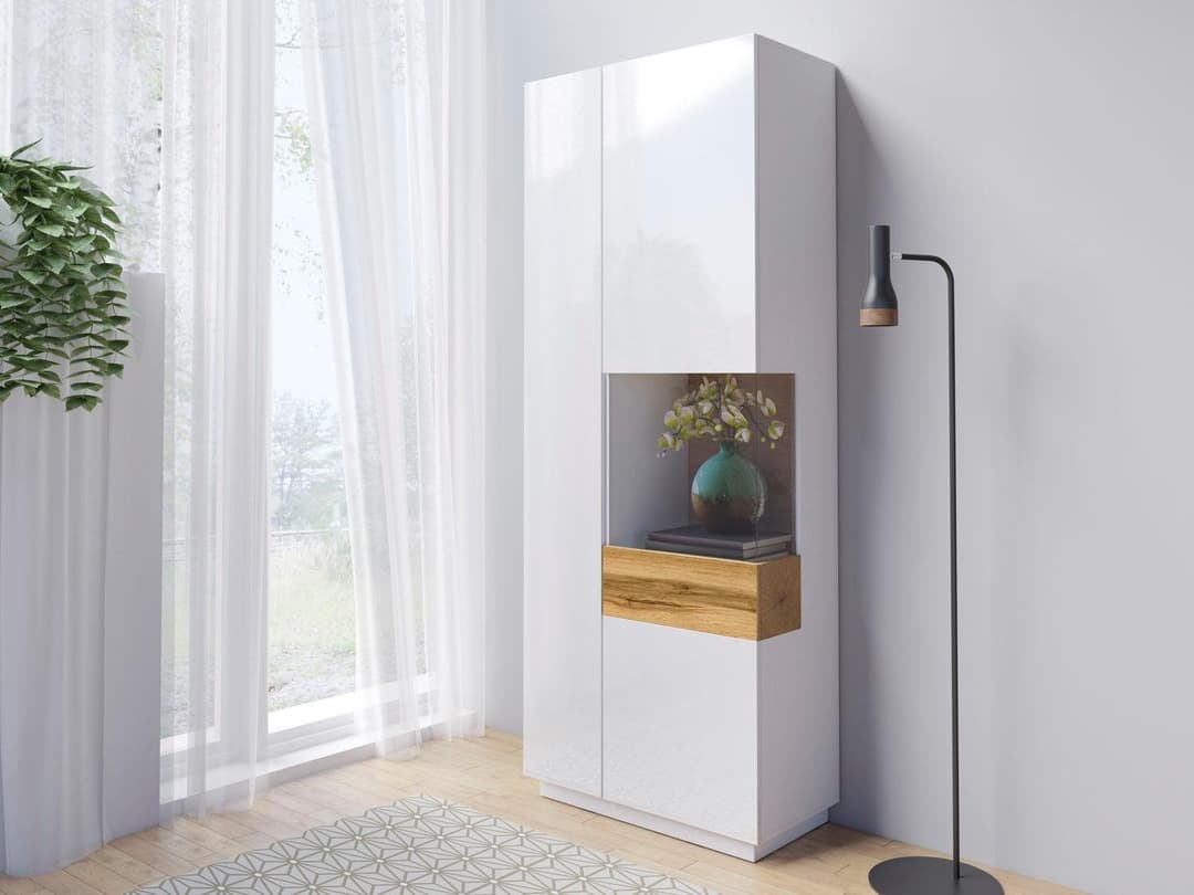 OTTO home Vitrine SILKE Höhe 207 cm | Weiß