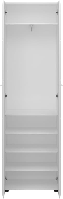LIVING CHARM Garderobenschrank Merano | Weiß