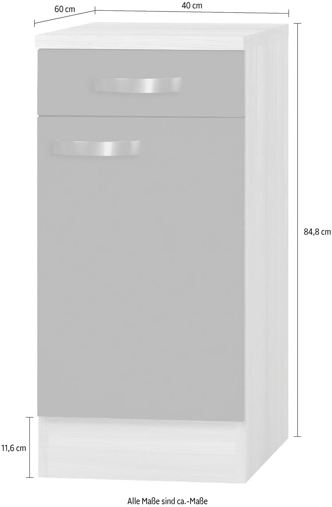 OPTIFIT Unterschrank Faro | Schwarz