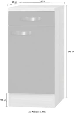 OPTIFIT Unterschrank Faro | Schwarz