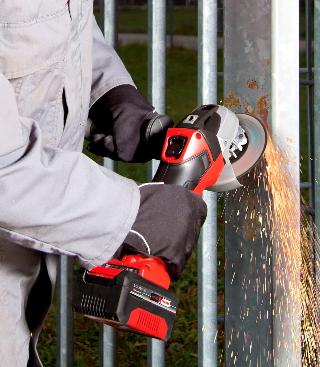 Einhell Akku-Winkelschleifer TC-AG 18/115 Li-Solo | Rot