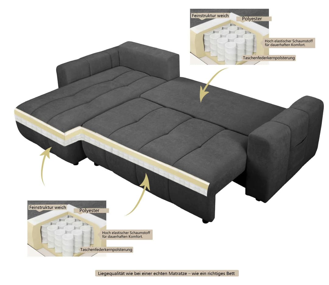 OTTO home Ecksofa YLVAA L-Form, 241 cm - OTTO. Verlässliche Qualität.