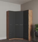 priess Kleiderschrank Barcelona | Braun 5
