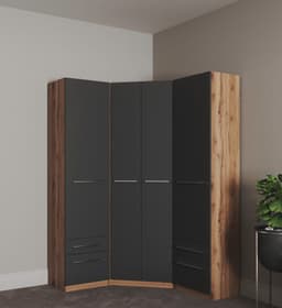 priess Kleiderschrank Barcelona | Braun