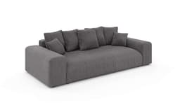 Home affaire Big-Sofa LAKESIDE 3-Sitzer Schlafsofa | Grau