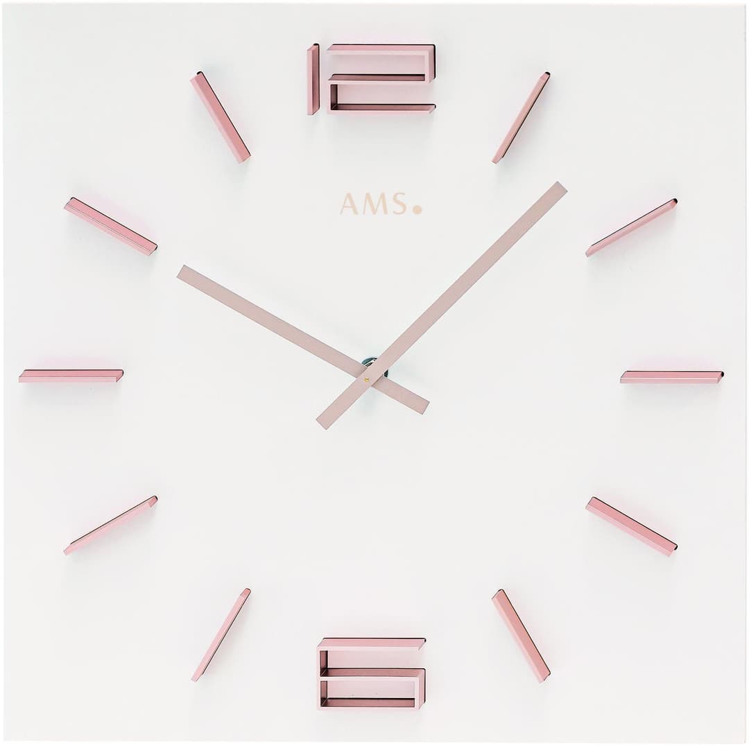 AMS Wanduhr W9592 | Holztöne