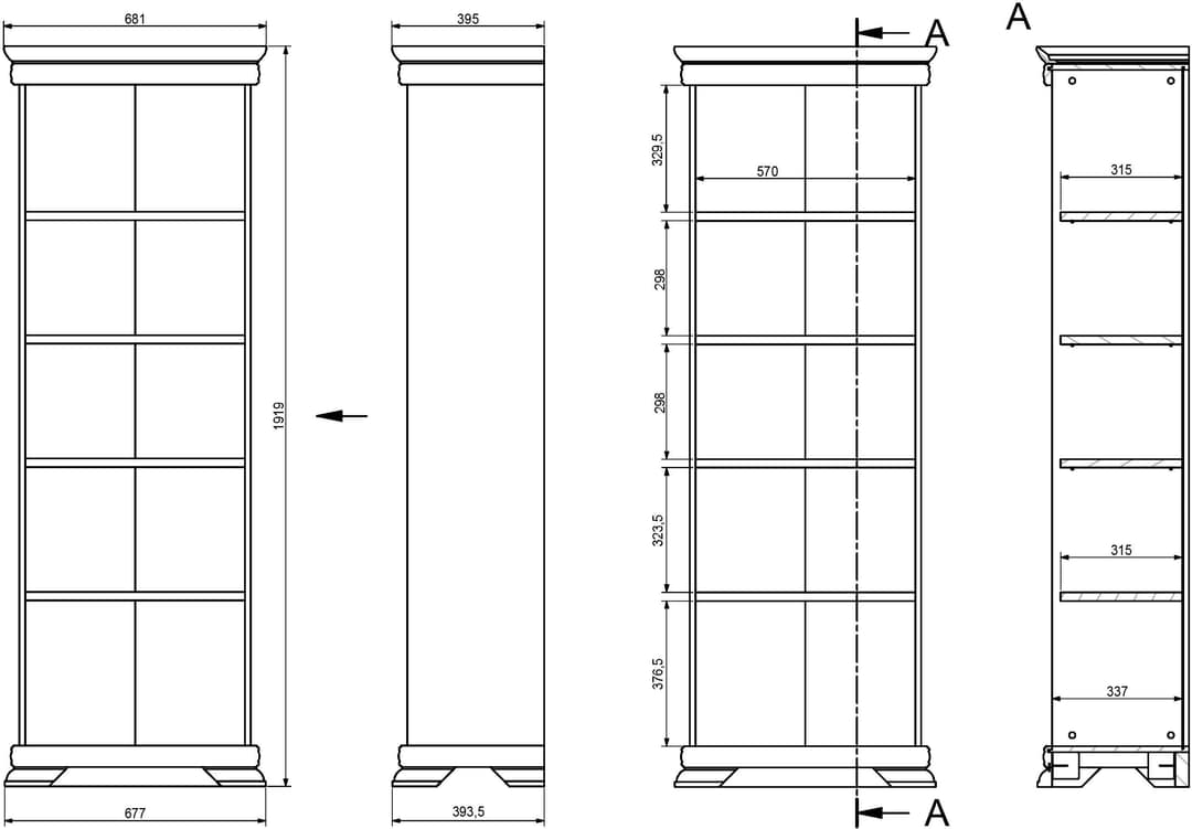 OTTO home Regal ROYAL | Weiß