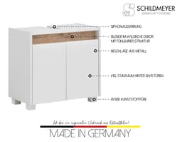 Schildmeyer Waschbeckenunterschrank Cosmo | Weiß
