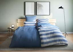 OTTO home Wendebettwäsche Big Stripe | Blau