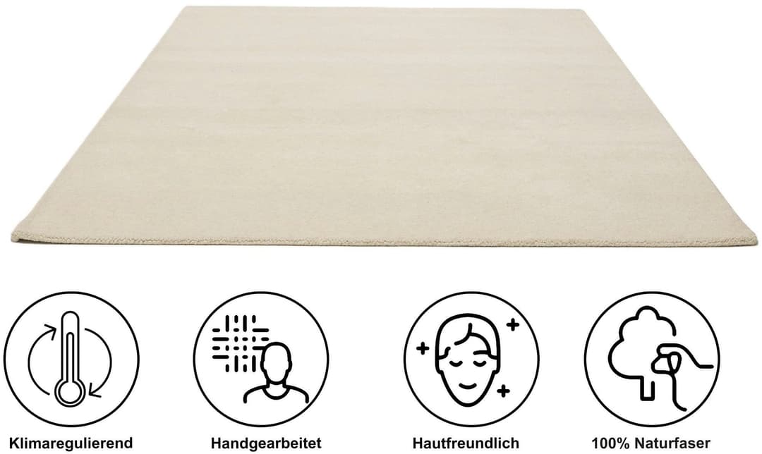 OTTO home Wollteppich Gabbo Natur | Beige