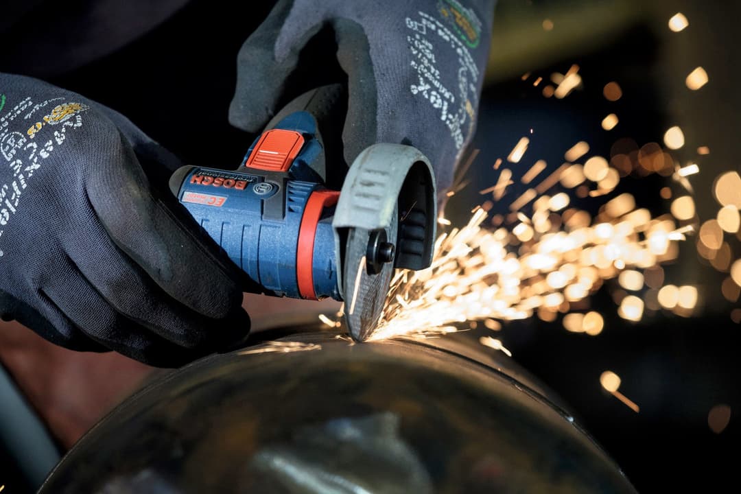 Bosch Professional Akku-Winkelschleifer GWS 12V-76 Professional | Blau