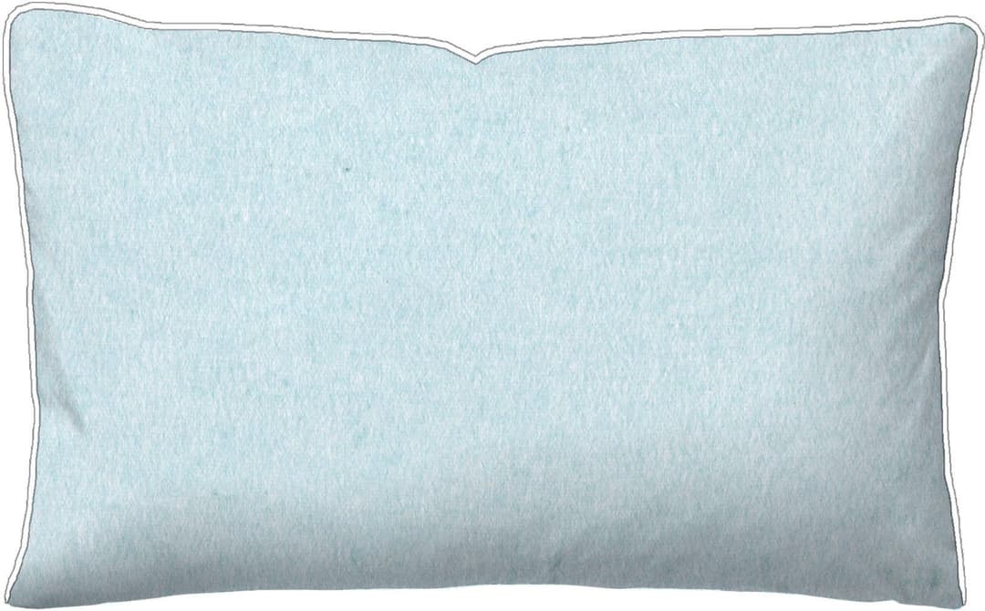 Biberna Kissenbezug Hermal Flanell | Blau