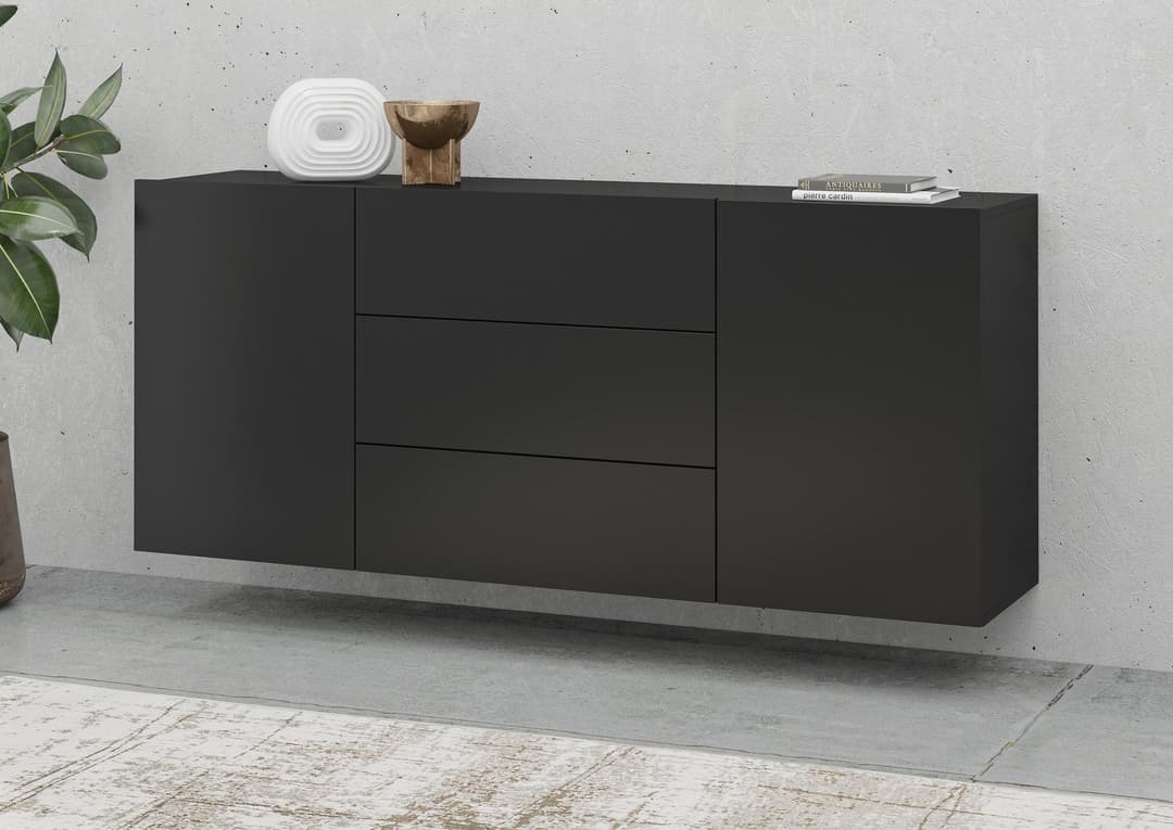 Home affaire Sideboard Ava | Schwarz