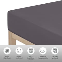 OTTO home Spannbettlaken PAPRIKA | Grau