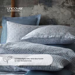 uncover by SCHIESSER Bettwäsche Punto | Blau