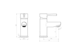 Schütte Waschtischarmatur UNICORN | Silber
