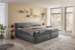 ED EXCITING DESIGN Boxspringbett Sandon | Grau