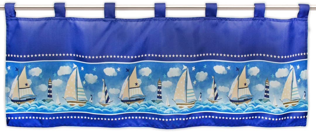 Delindo Lifestyle Gardine Segelboot | Blau