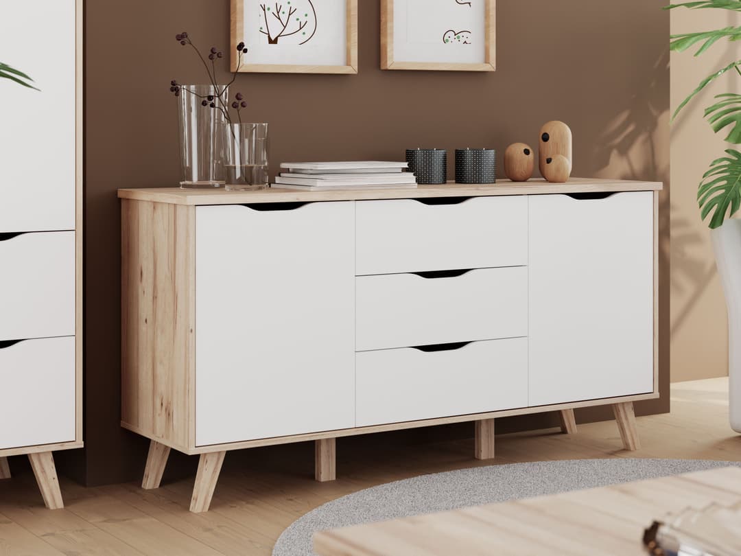 FORTE Sideboard Vankka | Weiß