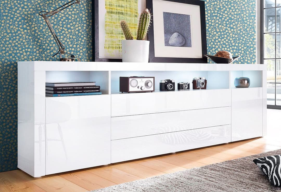 borchardt Möbel Sideboard Santa Fe | Weiß