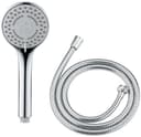 WENKO Handbrause Modell Basic Line Duschkopf Set | Silber