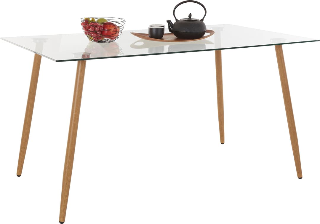 OTTO home Glastisch Miller | Transparent