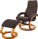 Home affaire Relaxsessel mit Hocker PARIS | Braun 2