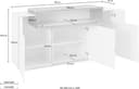 Home affaire Sideboard Coro | Mehrfarbig 5