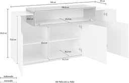 Home affaire Sideboard Coro | Mehrfarbig