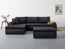 Home affaire Ecksofa Win L-Form | Schwarz