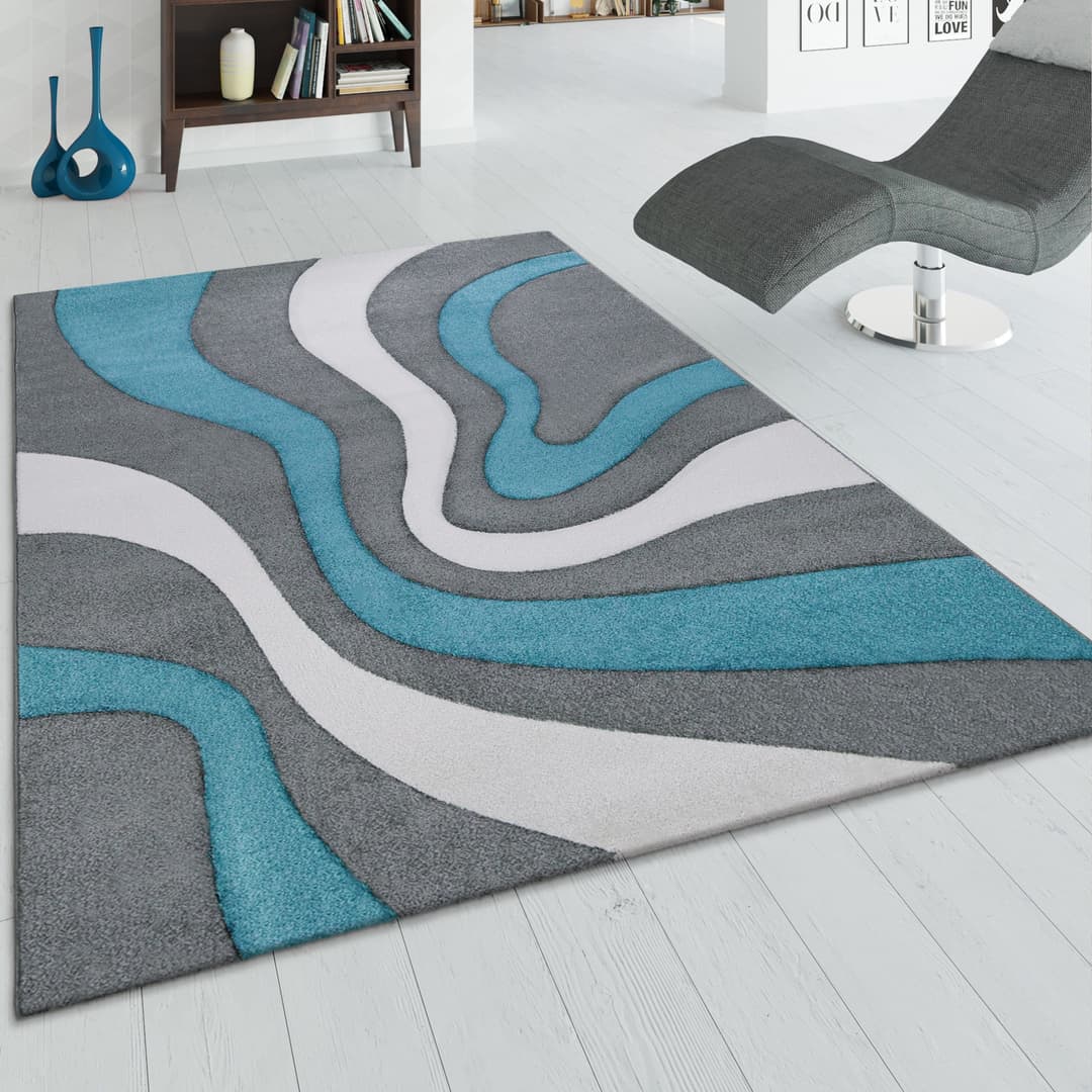 Paco Home Teppich Diamond 760 | Türkis
