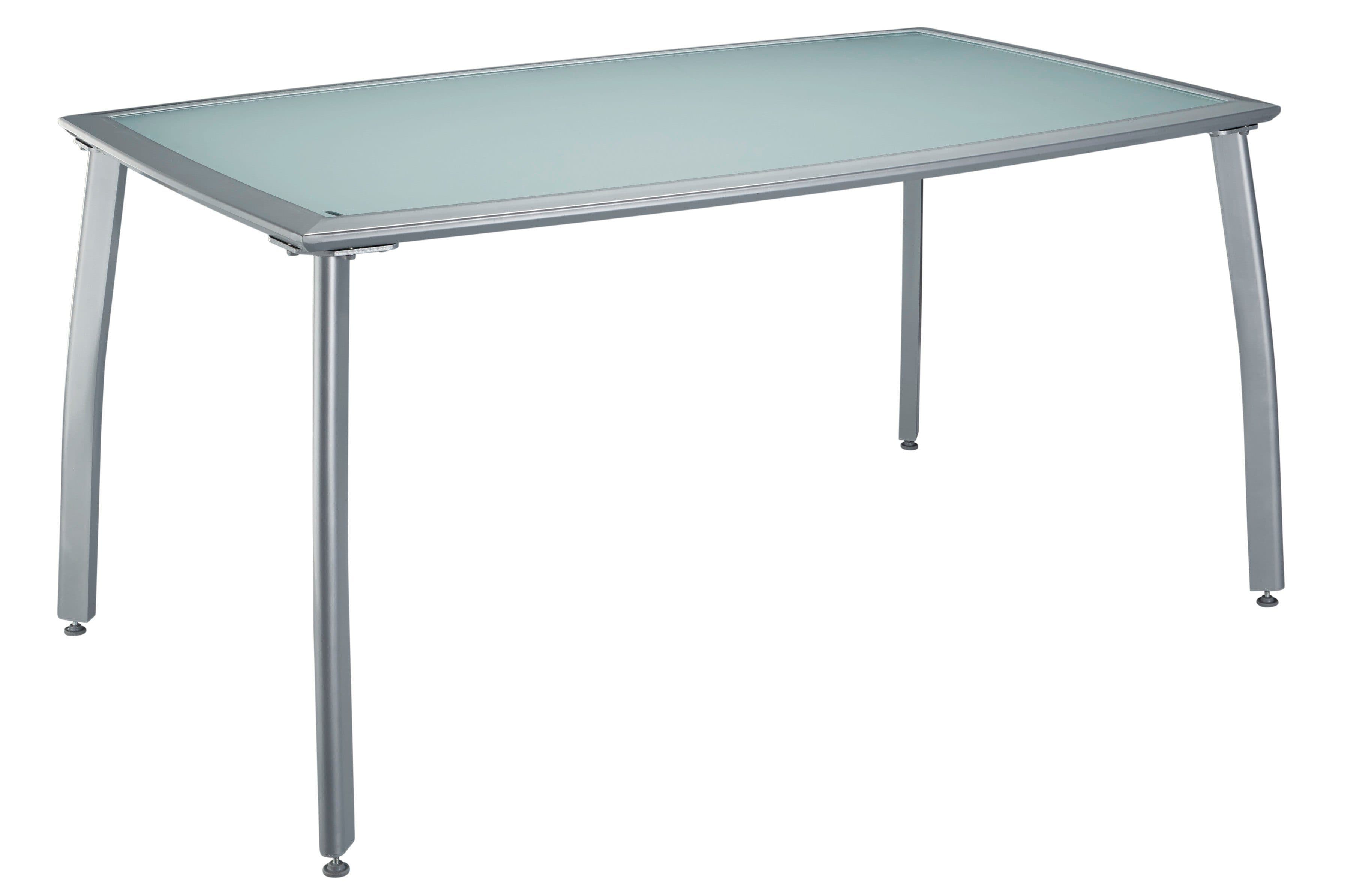 MERXX Gartentisch Lima, 90x150 cm | Silber