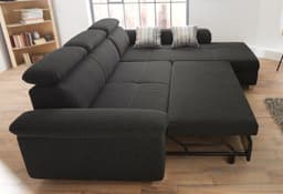 Jockenhöfer Gruppe Ecksofa Landshut | Schwarz