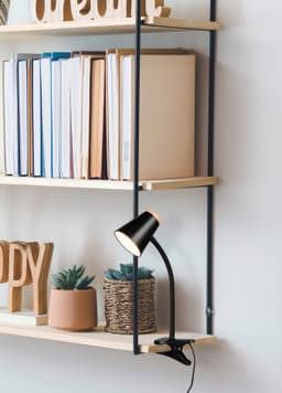 Reality Leuchten LED Klemmtischleuchte PONGO | Schwarz