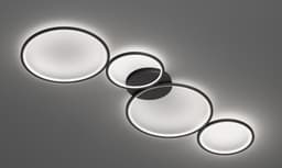 TRIO Leuchten LED Deckenleuchte Rondo | Schwarz