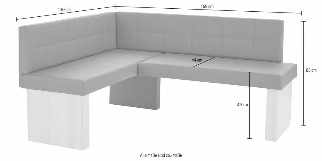 massivline&more Eckbank Anna 2 | Braun