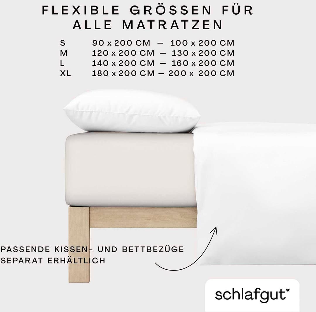 Schlafgut Spannbettlaken CASUAL | Beige