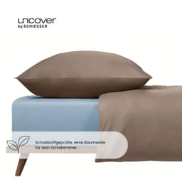 uncover by SCHIESSER Spannbettlaken New Jersey | Blau
